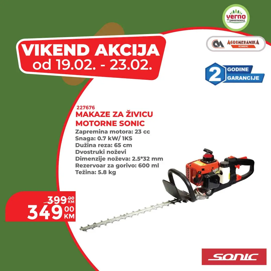 Verno by Agromehanika vikend akcija 19-23.2.2026.