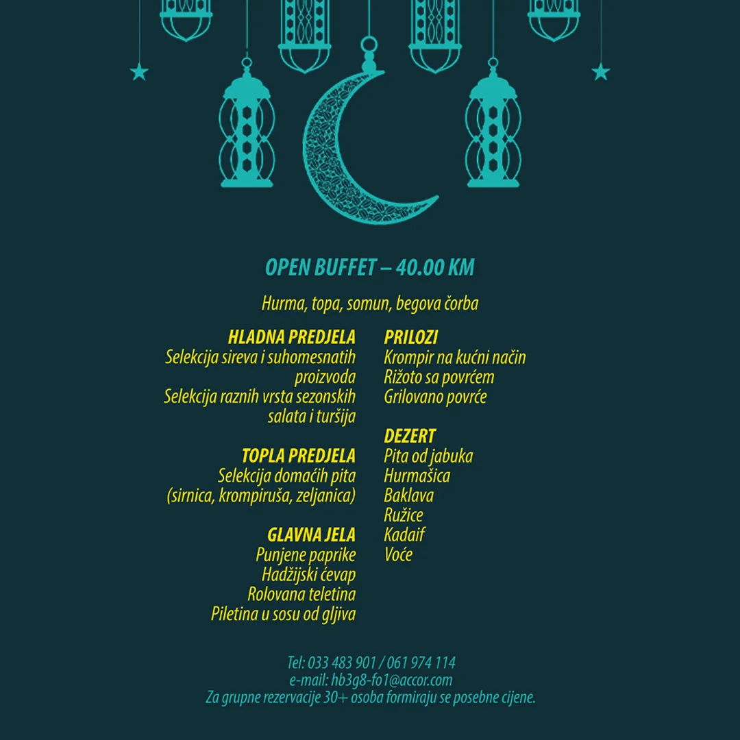 ibis Styles IFTARSKI MENI 📍 Sarajevo 2026.