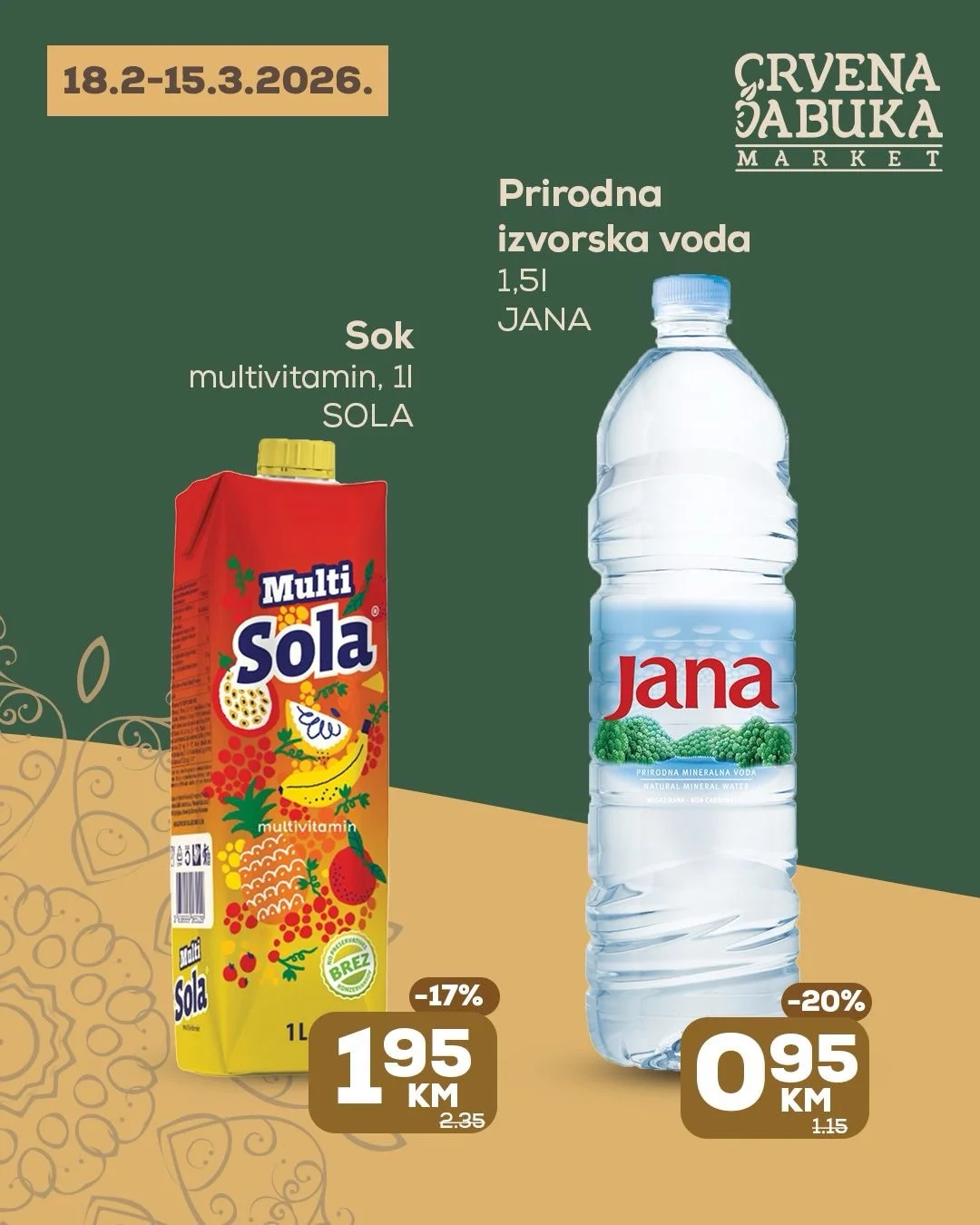 Crvena Jabuka akcija 18.2-15.3.2026.