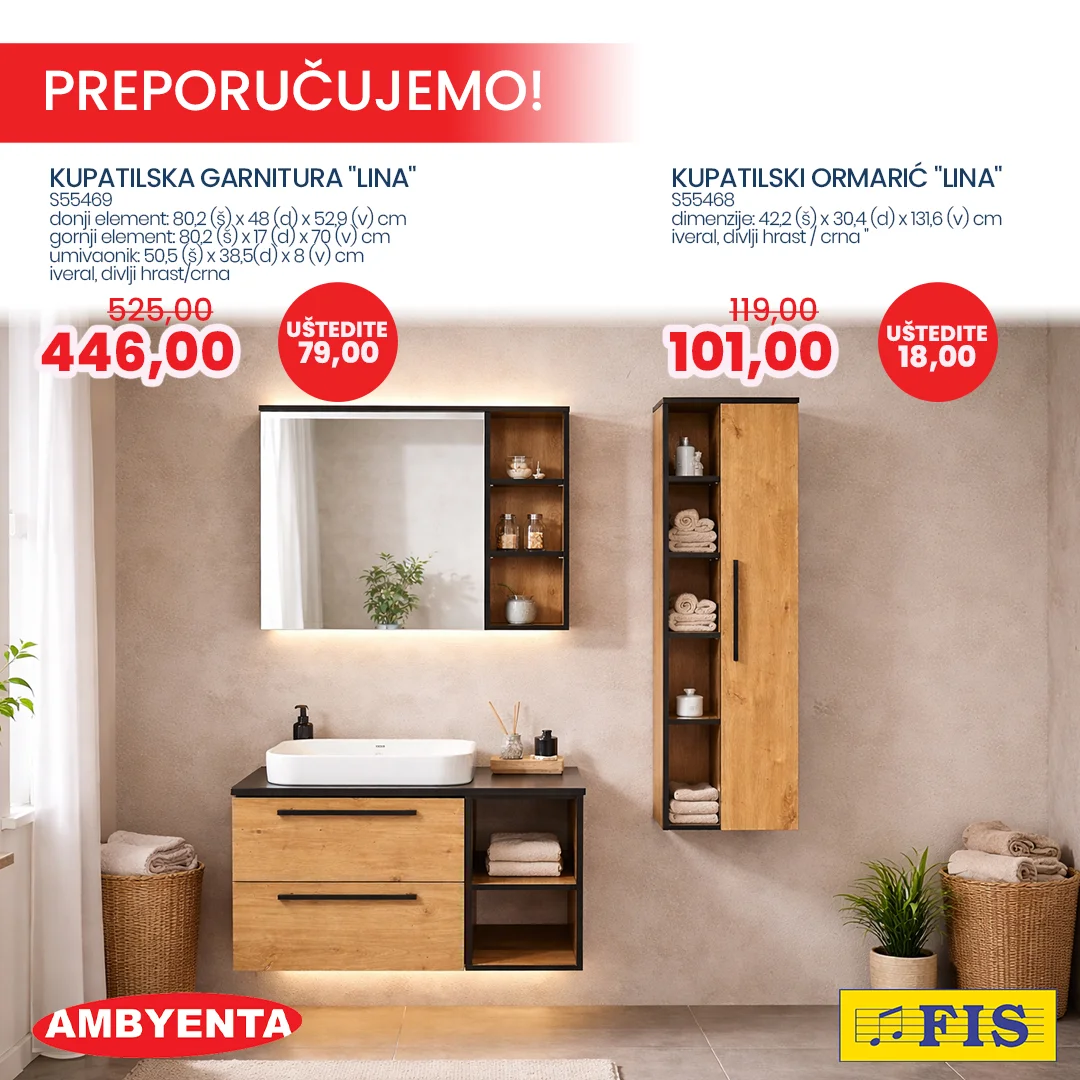 Fis & Ambyenta NAMJEŠTAJ - sniženje do 28.2.2026.