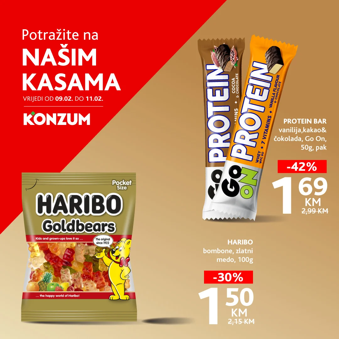 Konzum AKCIJA NA KASAMA 9-11.2.2026.