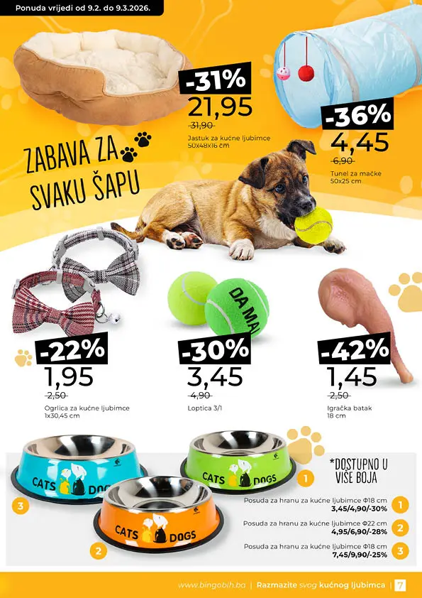 Bingo katalog SVE ZA KUĆNE LJUBIMCE 9-22.2.2026.