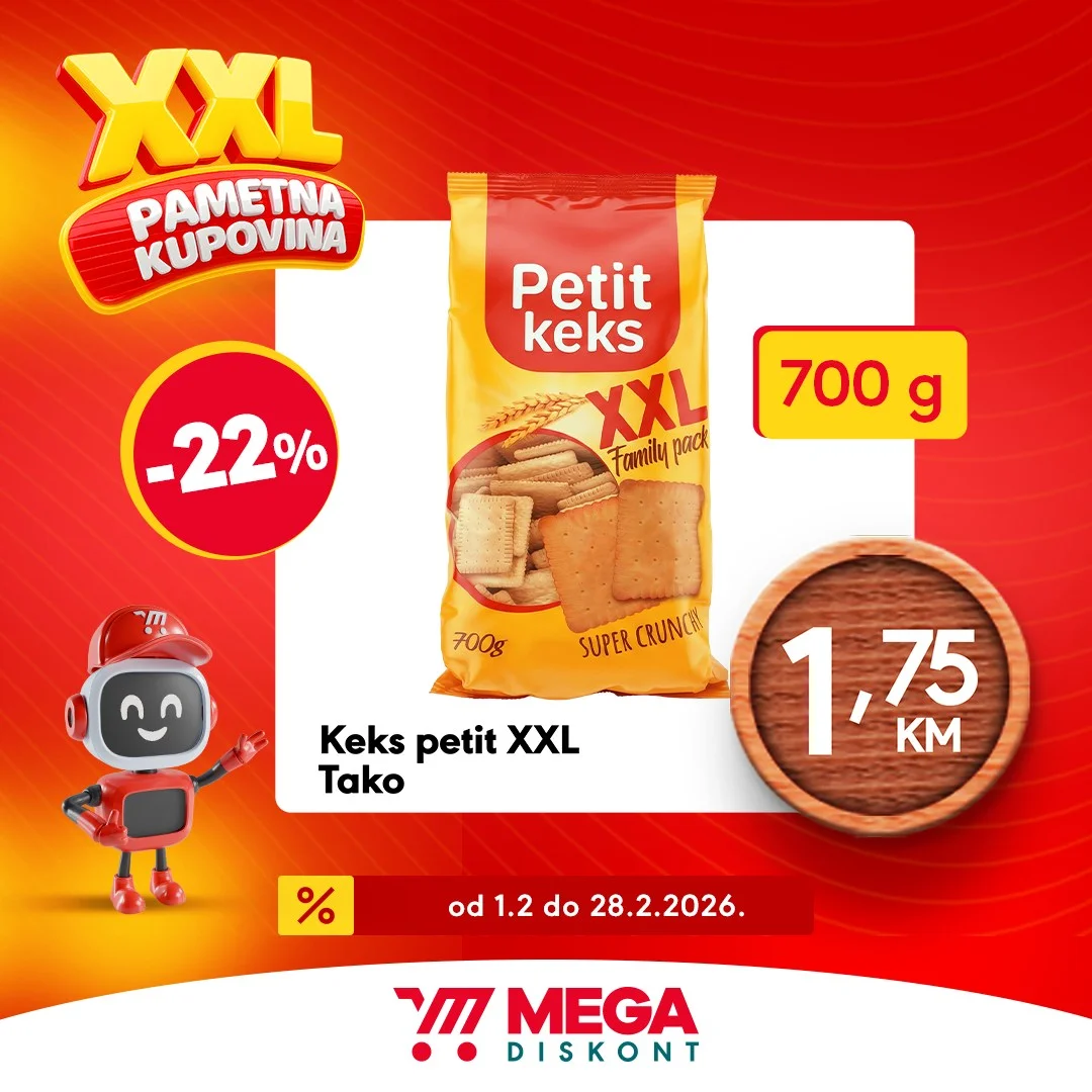 Mega Diskont XXL UŠTEDA 1-28.2.2026.