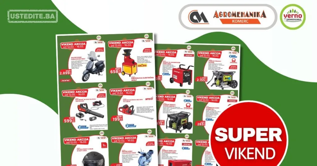 Verno by Agromehanika vikend akcija 12-16.2.2026.