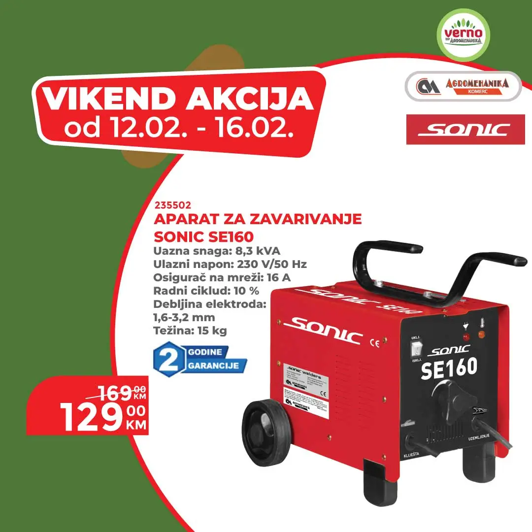 Verno by Agromehanika vikend akcija 12-16.2.2026.