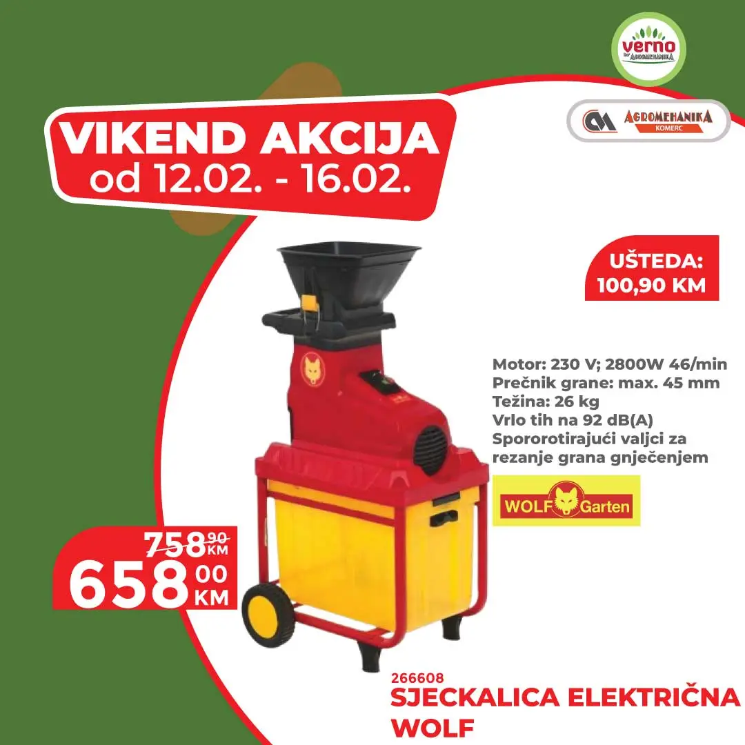 Verno by Agromehanika vikend akcija 12-16.2.2026.