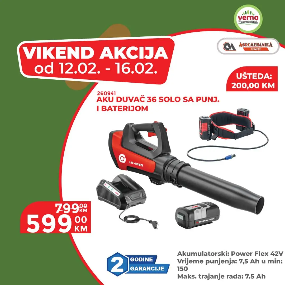Verno by Agromehanika vikend akcija 12-16.2.2026.