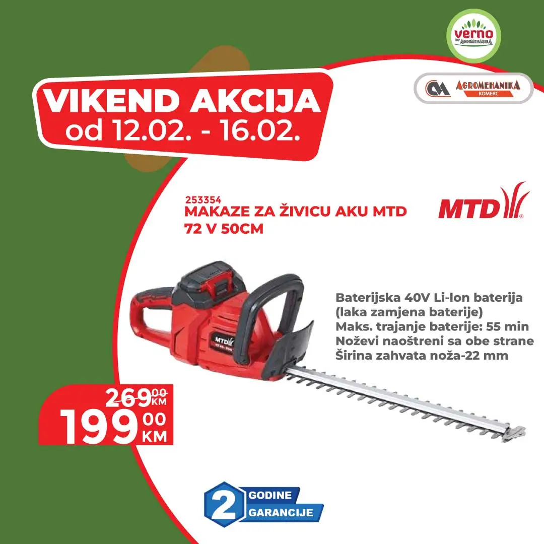 Verno by Agromehanika vikend akcija 12-16.2.2026.