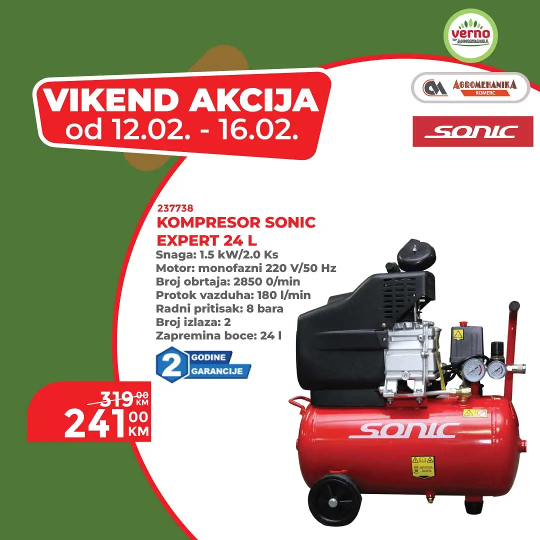 Verno by Agromehanika vikend akcija 12-16.2.2026.