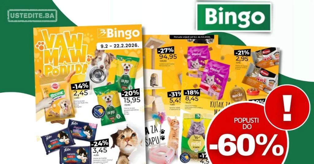 Bingo katalog SVE ZA KUĆNE LJUBIMCE 9-22.2.2026.