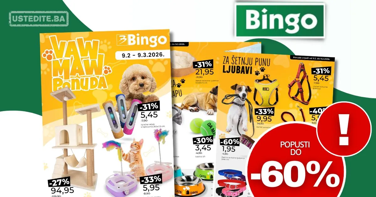 Bingo katalog KUĆNI LJUBIMCI - sniženje do 9.3.2026.