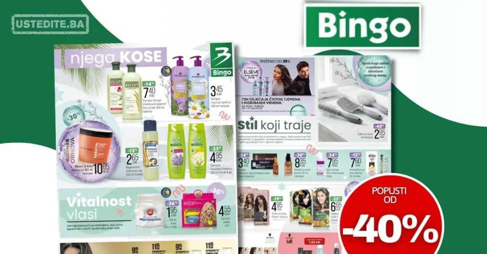 Bingo katalog NJEGA KOSE - sniženje do 9.3.2026.