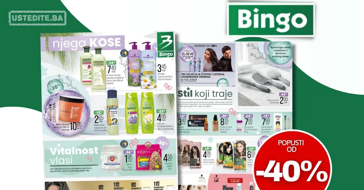 Bingo katalog NJEGA KOSE - sniženje do 9.3.2026.