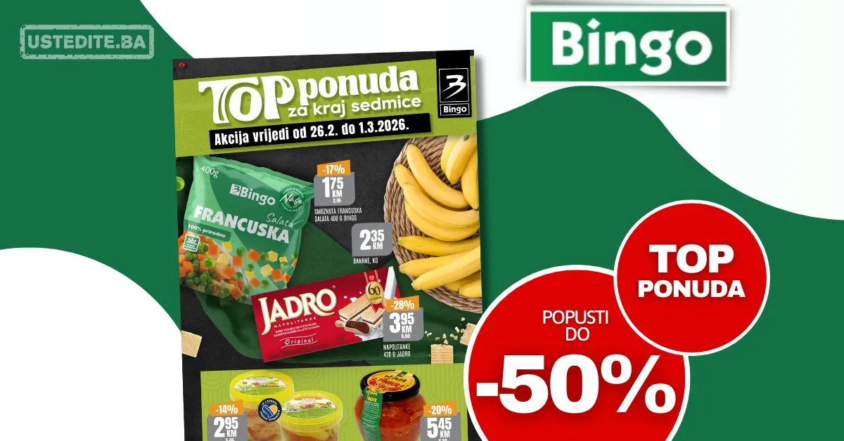 Bingo vikend akcija 26.2-1.3.2026.