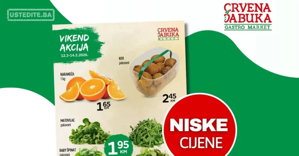 Crvena Jabuka vikend akcija 12-14.2.2026.