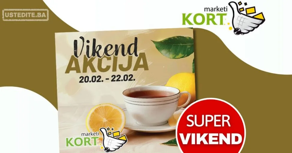 Kort vikend akcija 20-22.2.2026.