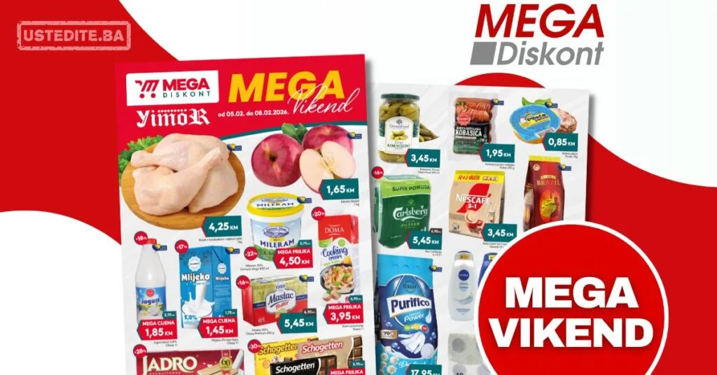 Mega Diskont vikend akcija 5-8.2.2025.