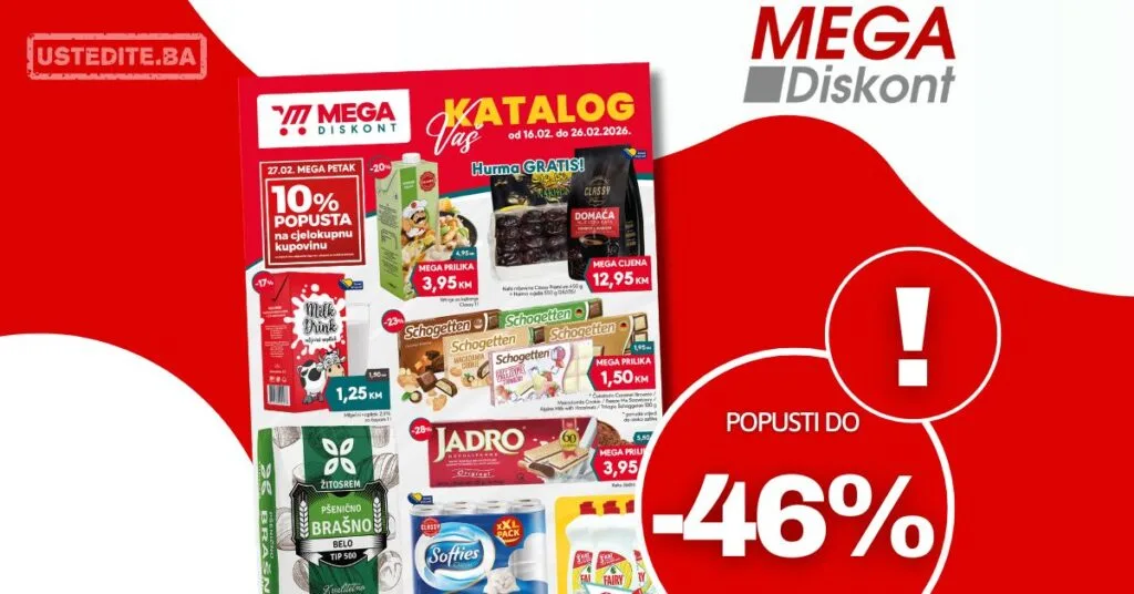 Mega Diskont katalog 16-26.2.2026.