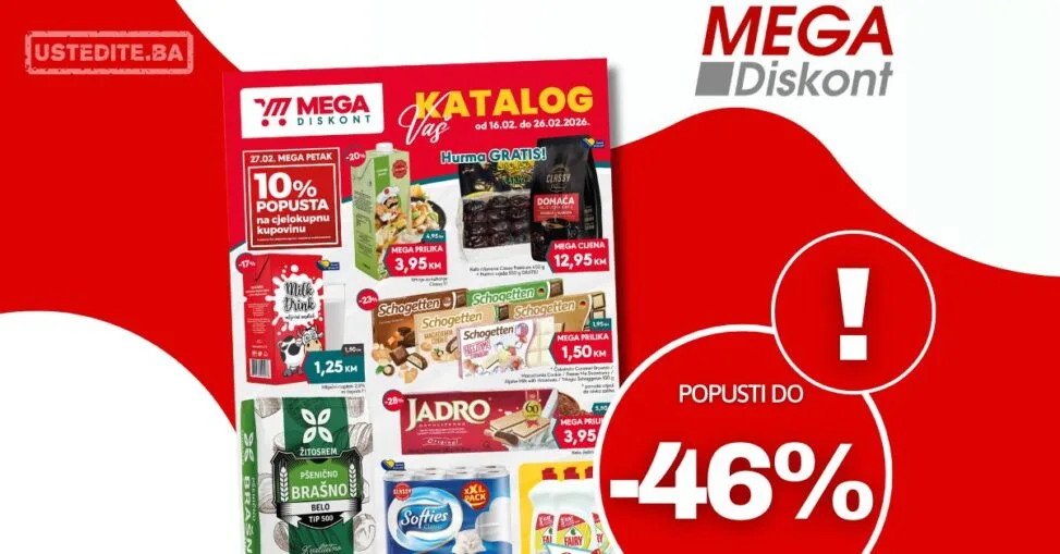Mega Diskont katalog 16-26.2.2026.