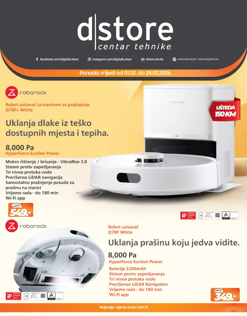 Dstore akcija Roborock 1-28.2.2026.