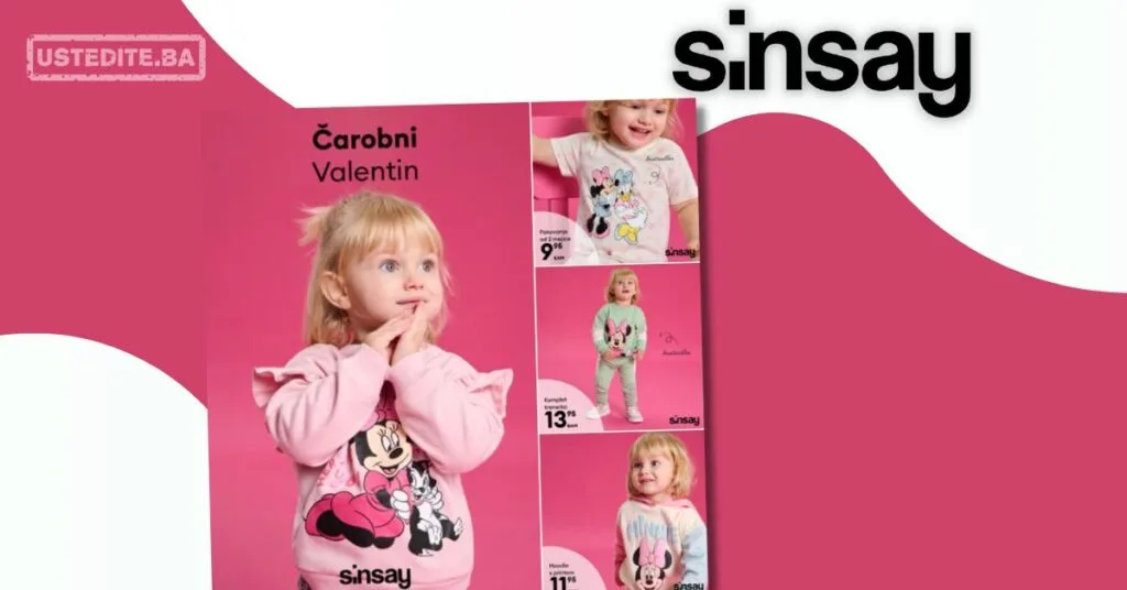 Sinsay akcija: Disney kolekcija za Valentinovo februar 2026.