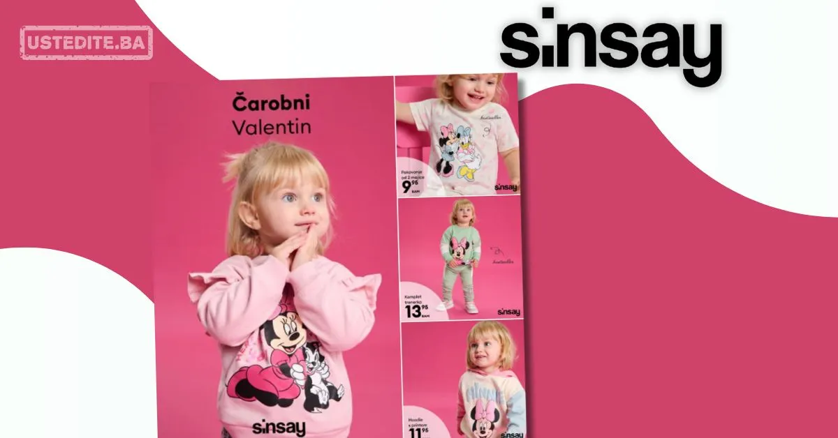 Sinsay akcija: Disney kolekcija za Valentinovo februar 2026.