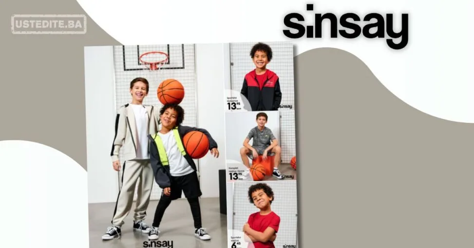 Sinsay akcija - SPORTSKA ODJEĆA ZA DJEČAKE februar 2026.