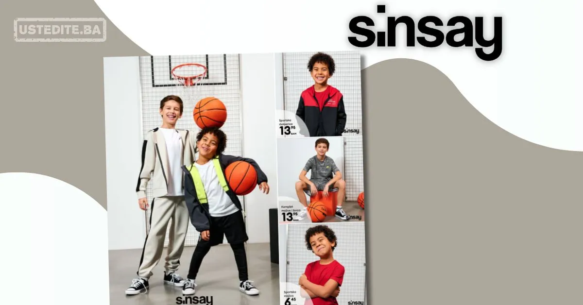 Sinsay akcija - SPORTSKA ODJEĆA ZA DJEČAKE februar 2026.