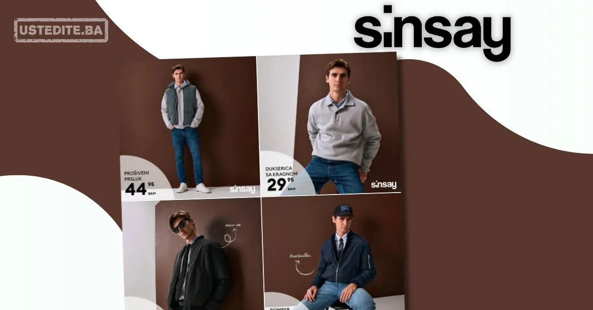 Sinsay ODJEĆA ZA MUŠKARCE februar 2026.