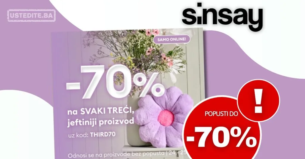 SINSAY Sniženje do 70%