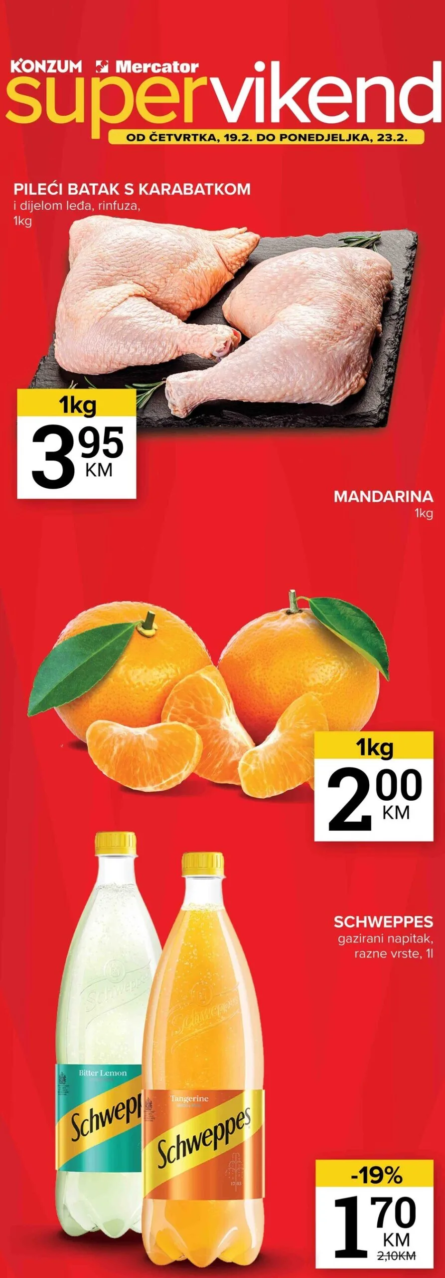 Konzum vikend akcija 19-23.2.2026.