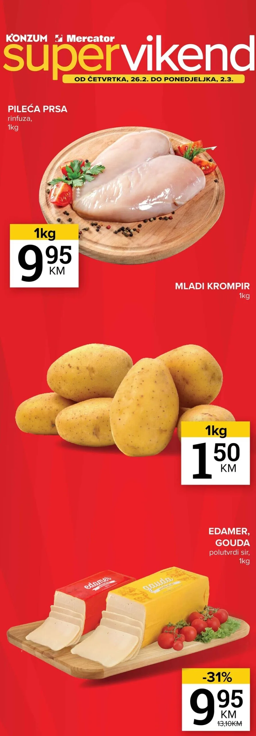 Konzum vikend akcija 26.2-2.3.2026.