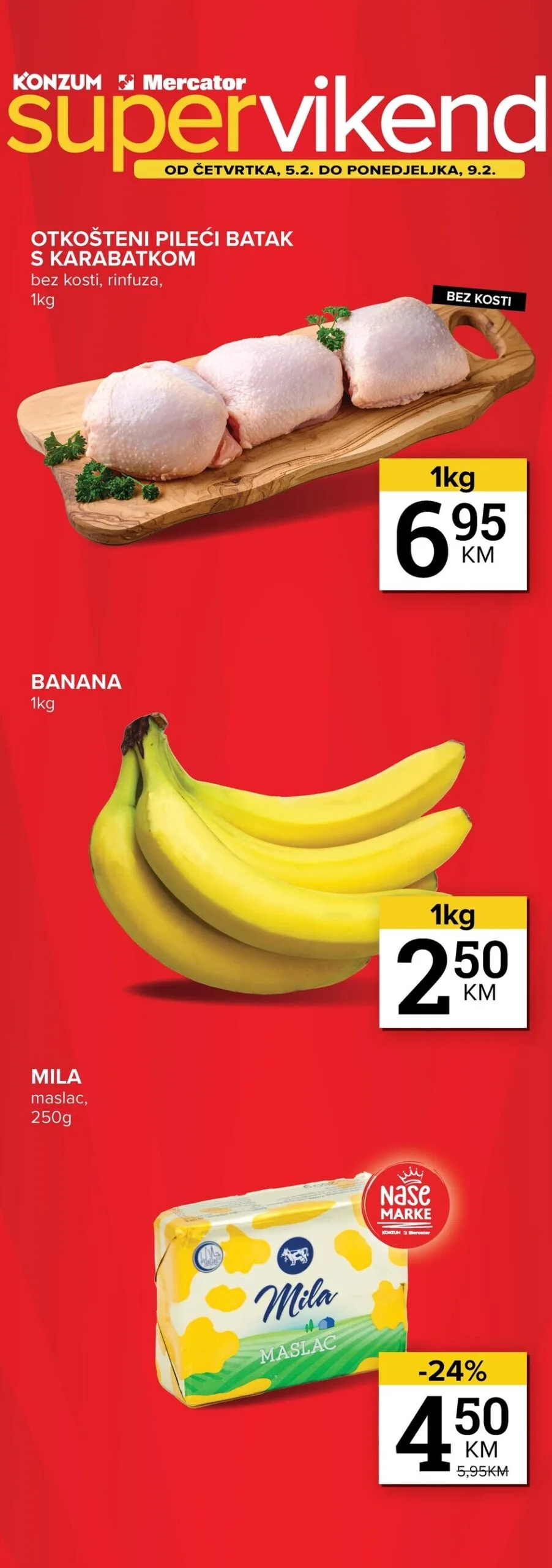 Konzum vikend akcija 5-9.2.2026.