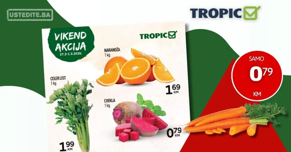 Tropic vikend akcija 27.2-1.3.2026.