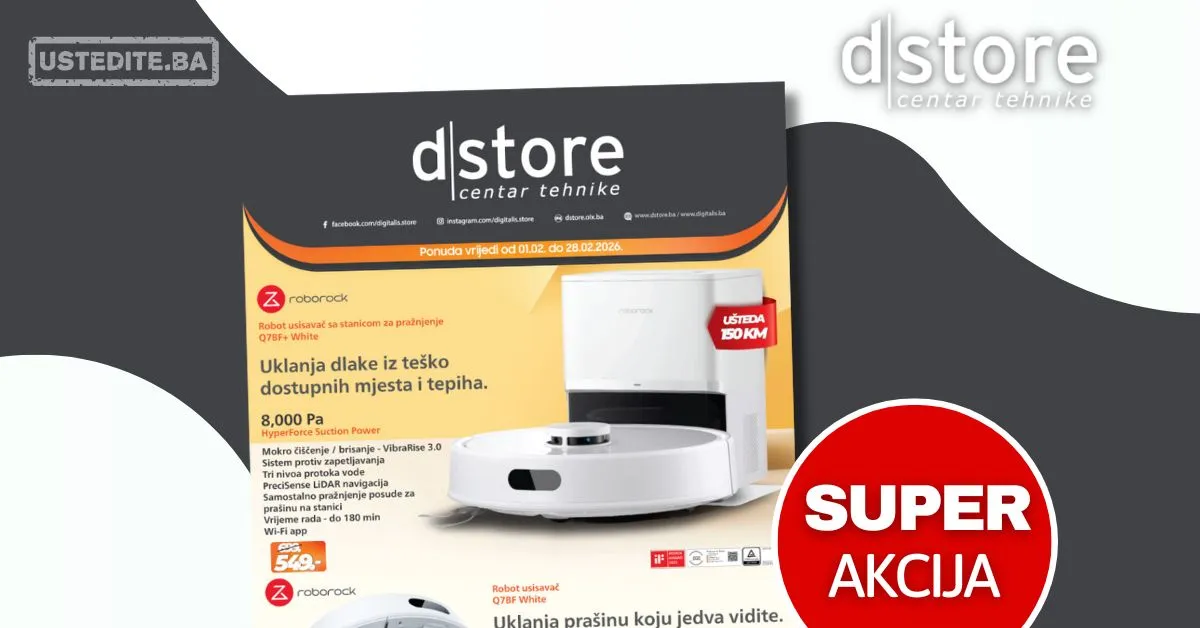 Dstore akcija Roborock 1-28.2.2026.