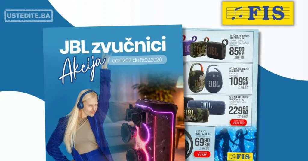 Fis akcija JBL ZVUČNICI 2-15.2.2026.