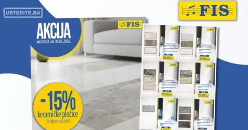 Fis akcija KERAMIČKE PLOČICE 24.2-8.3.2026.