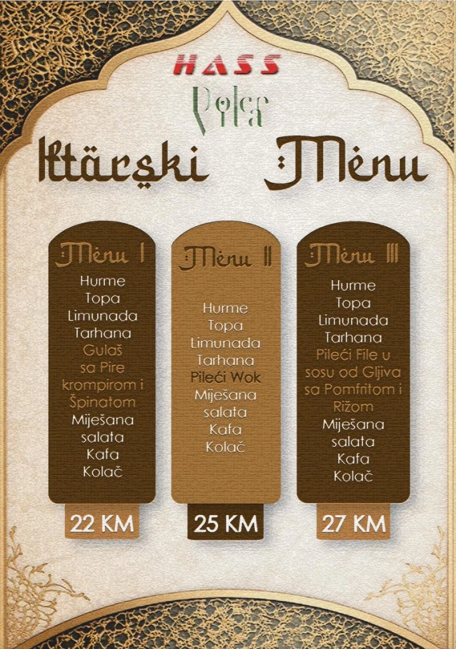 Picerija Dolcevita IFTARSKI  MEN📍 Zenica 2026. 