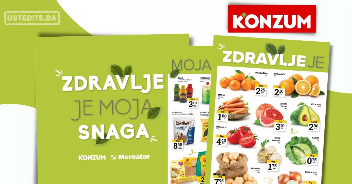 Konzum ZDRAVE NAMIRNICE 24.2-2.3.2026.