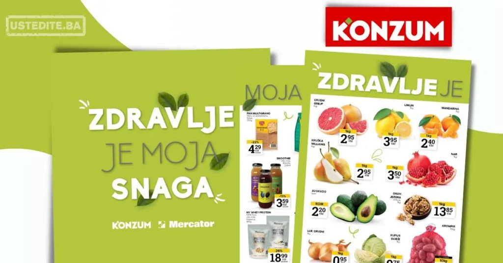 Konzum ZDRAVE NAMIRNICE 3-9.2.2026.