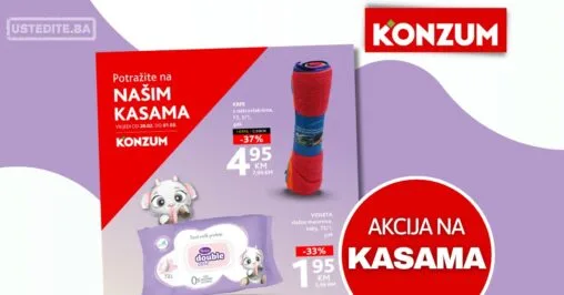 Konzum AKCIJA NA KASAMA 26.2-1.3.2026.