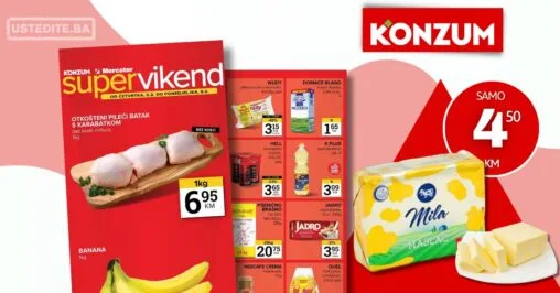 Konzum vikend akcija 5-9.2.2026.