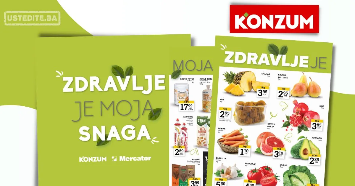 Konzum ZDRAVE NAMIRNICE 10-16.2.2026.