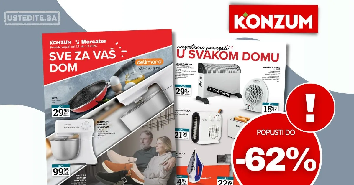 Konzum katalog SVE ZA DOM 5.2-1.3.2026.