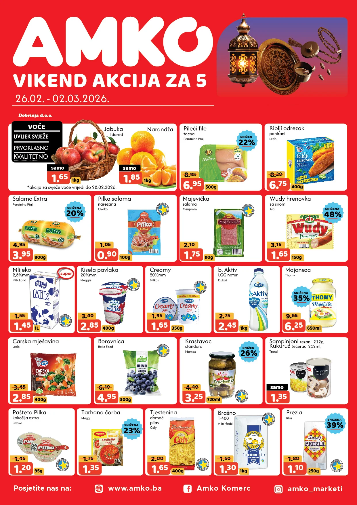 Amko vikend akcija 26.2-2.3.2026.
