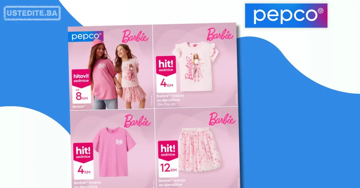 Pepco akcija - Barbie kolekcija za djevojčice 19-25.2.2026.
