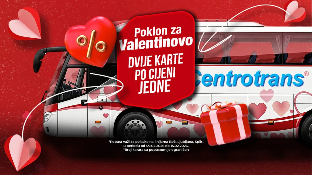 Centrotrans SUPER AKCIJA ZA VALENTINOVO