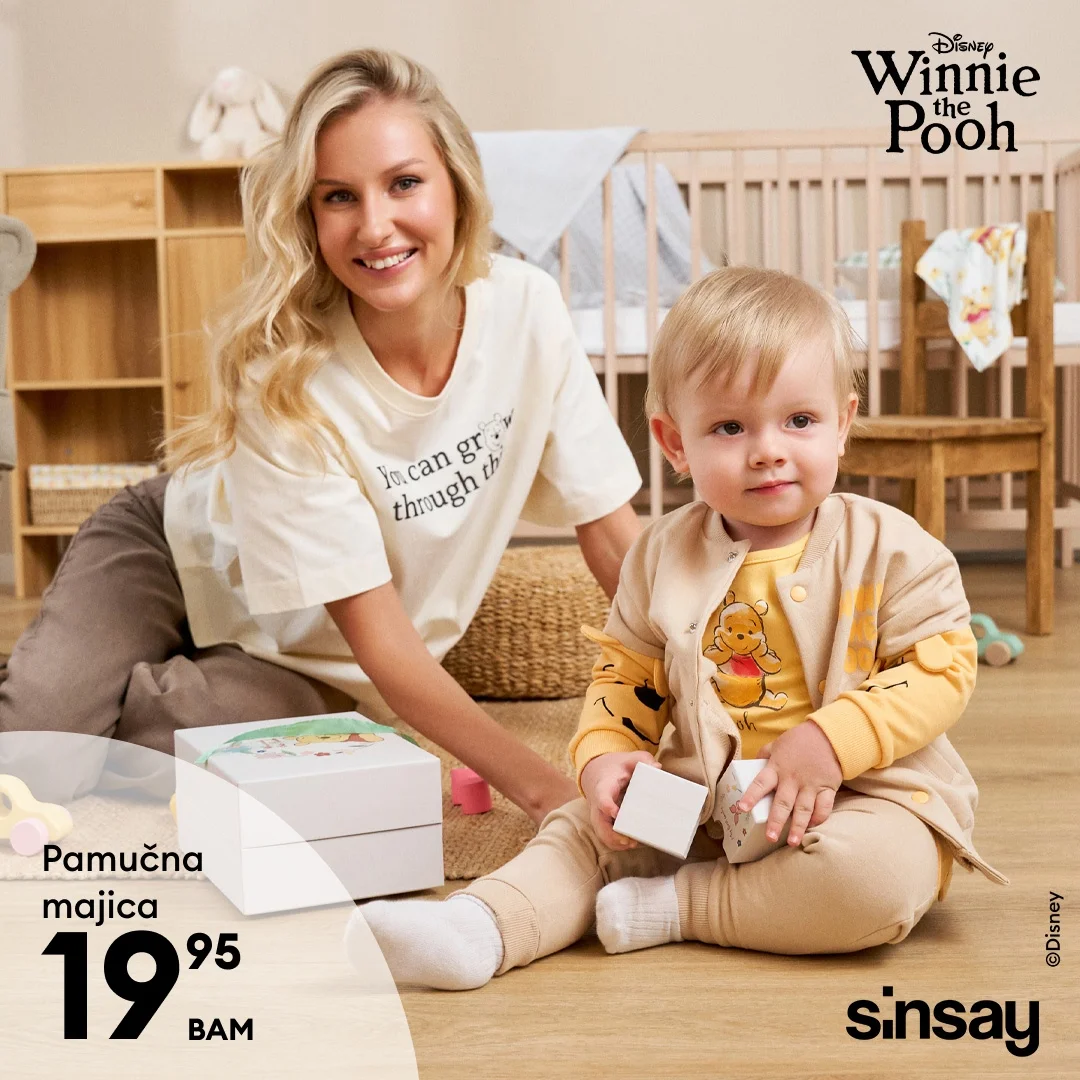 Sinsay akcija - Disney kolekcija za mame i bebe mart 2026.