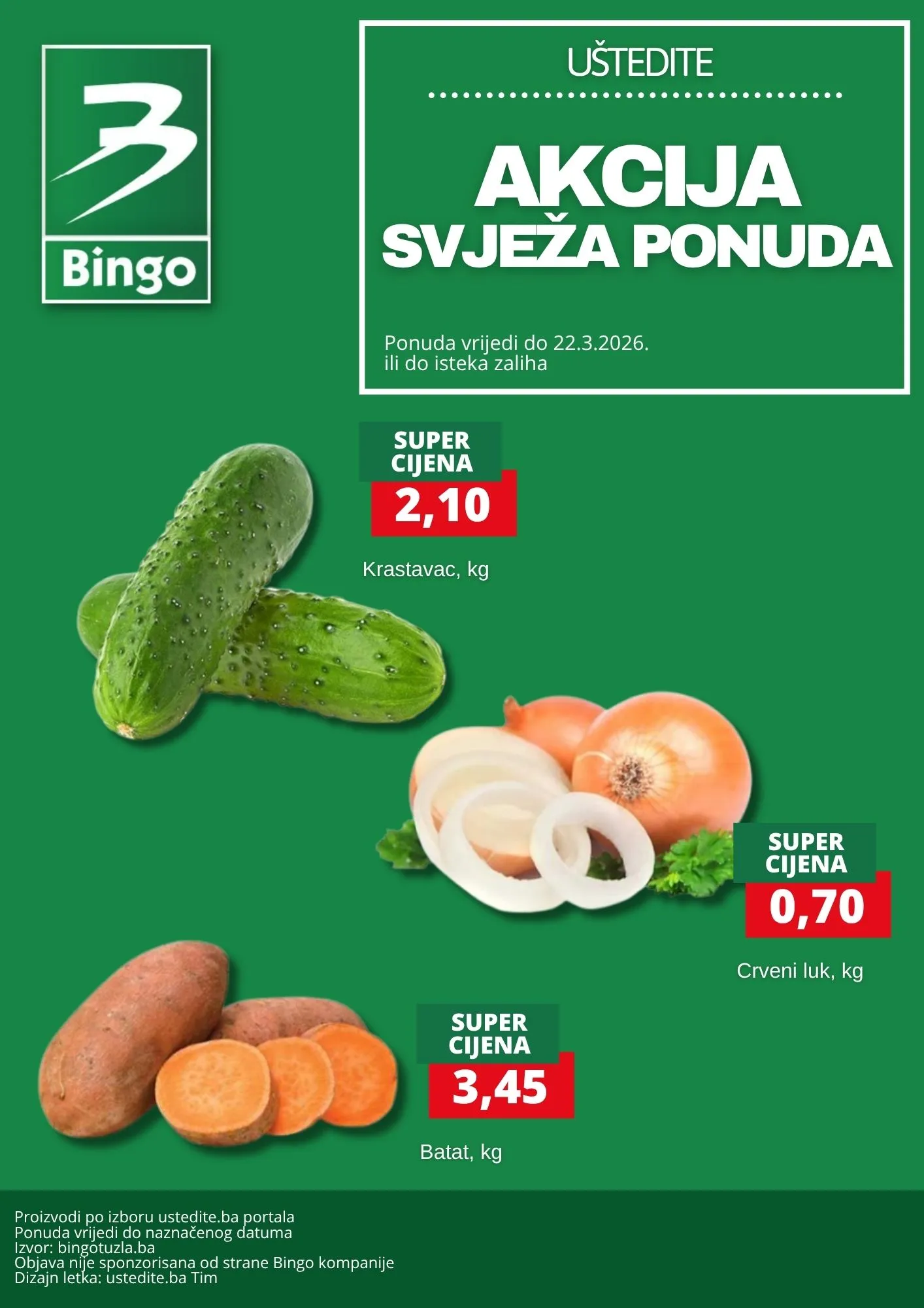 Bingo akcija SVJEŽA PONUDA 