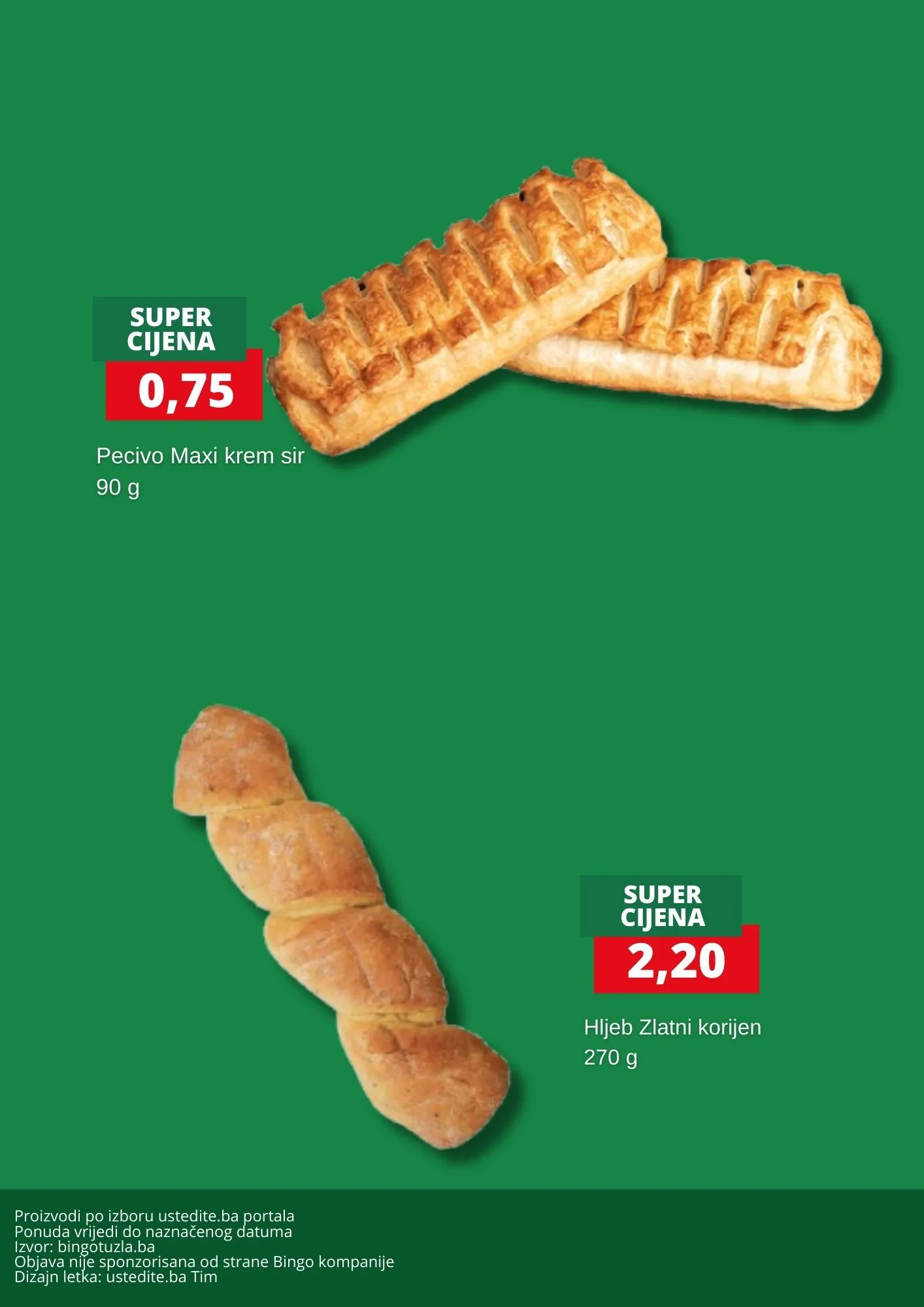 Bingo akcija PEKARA - sniženje do 29.3.2026.